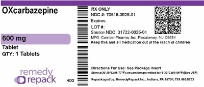 Mm2 (Oxcarbazepine 600mg 70518 3925 01)